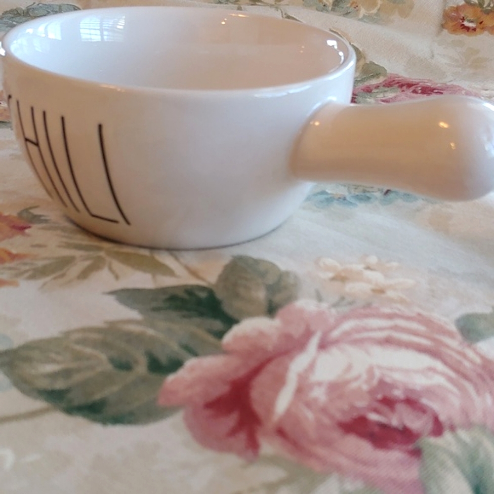 Rae Dunn Ceramic Chili Bowl With Handle - Picture 6 of 11